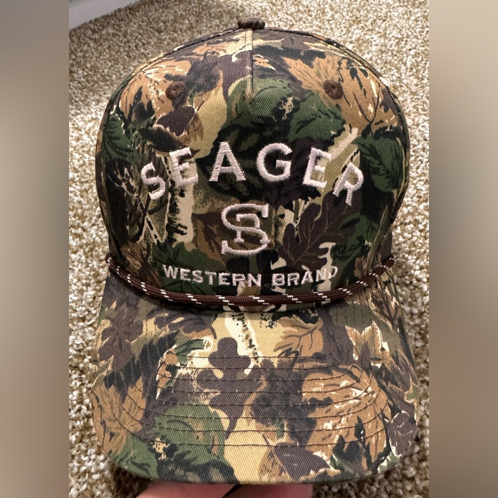 Seager Western Brand Camouflage SnapBack Cap